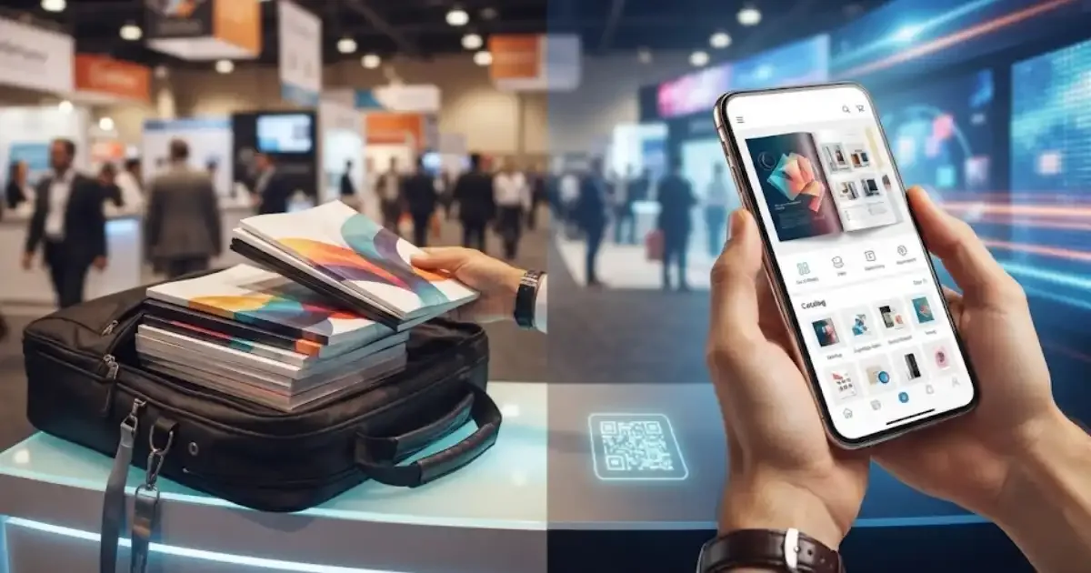 Should your catalog end up in the visitor's bag, or on their phone?